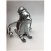 Image 6 : Estate Goods - Handmade English Caro box w/ coins & silver plate ski penguin sculpture