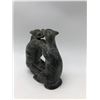 Image 2 : Grey Stone carving of two dogs fighting