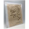 Image 2 : Spanish Artist "Salvador Dali" RARE artwork Declin. ( Decline ) etching with gold flakes