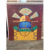 Image 1 : Oil canvas made & signed by Vic 2002 from a movie set