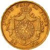 Image 2 : 1877 leopold II 20 francs 20 frank belgium gold coin