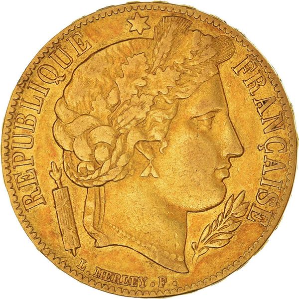 1851 caoras 20 francs france gold coin