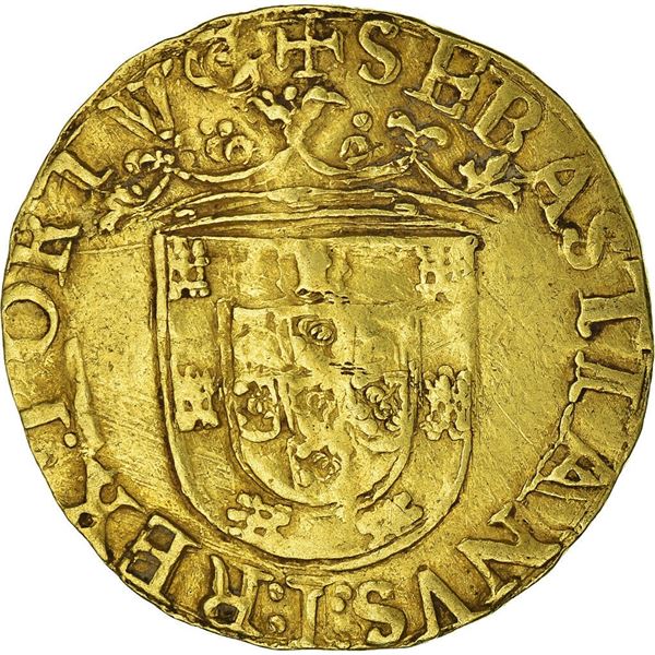 Sebastian I cruzado portugal gold coin
