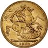 Image 2 : 1890 victoria sovereign great britain gold coin