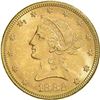 Image 1 : 1882 coronet head $10 eagle united states gold coin