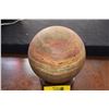 Image 2 : STONE SPHERE ON WOOD STAND (8" D)