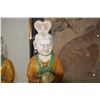 Image 2 : CHINESE TANG STYLE SANCAI POTTERY DIGNITARIES (18" & 19") (2 PCS)