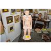 Image 1 : HAND CARVED & PAINTED STANDING ETHNOGRAPHIC STYLE SCULPTURE (29")