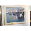 Image 1 : GUMPS GALLERY FRAMED OIL ON RAGBOARD, "LIGHT & SHADOW, AMERICAN RIVER"; JIAN WANG 1991 (49" X 41 1/4
