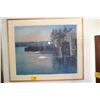 Image 2 : GUMPS GALLERY FRAMED OIL ON RAGBOARD, "LIGHT & SHADOW, AMERICAN RIVER"; JIAN WANG 1991 (49" X 41 1/4