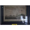 Image 2 : FRAMED ENGRAVING, VUE DU MOUILLAGE DES FRANCAISES A LILE DE INOWEE (30" X 25 1/2")