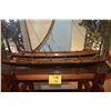 Image 3 : WA'A KAULUA O HAWAII (DOUBLE HULLED OUTRIGGER CANOE) MODEL IN KOA DISPLAY CASE BY LEVAN KEOLA SEQUEI