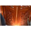 Image 2 : 4 PANEL CARVED ROSEWOOD SCREEN W/DRAGON MOTIF (EACH PANEL 18" X 72")