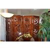 Image 3 : 4 PANEL CARVED ROSEWOOD SCREEN W/DRAGON MOTIF (EACH PANEL 18" X 72")