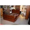 Image 2 : ROSEWOOD QUEEN SIZE BED W/HEAD BOARD (LONG LIFE DESIGN), FOOTBOARD & 6 DRAWERS (60" X 80" X 42")