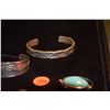 Image 2 : STERLING SILVER BRACELET; SIGNED CALVIN (46 G) & BRACELET, PENDANT & PIN (101 G)