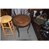 Image 2 : WOOD TABLE & STOOL (2 PCS)