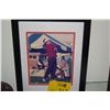Image 1 : FRAMED SIGNED PHOTOGRAPH, MARK CALCAVECCHIA & MICHAEL JORDAN PHOTO W/CARD (2 PCS)
