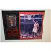 Image 2 : FRAMED SIGNED PHOTOGRAPH, MARK CALCAVECCHIA & MICHAEL JORDAN PHOTO W/CARD (2 PCS)