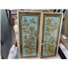 Image 2 : Framed Waterfront Scene & Floral Wall Art - 3