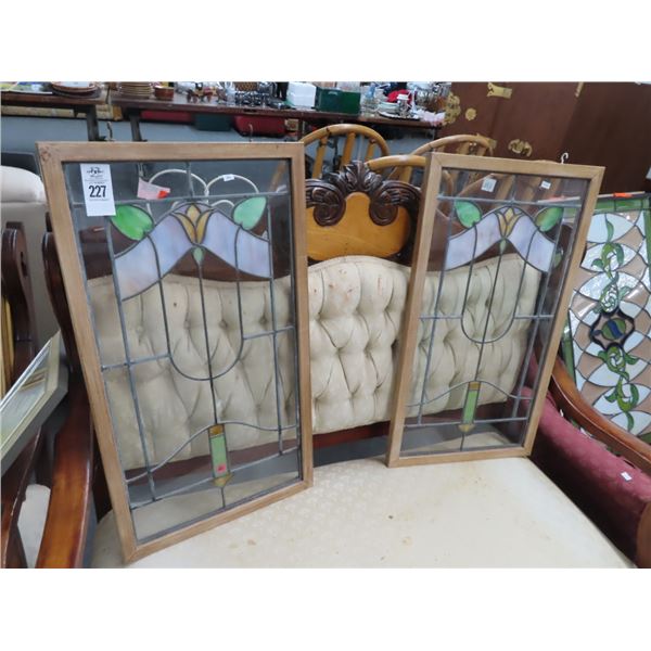 2-Leaded Glass Panel - 2 X $