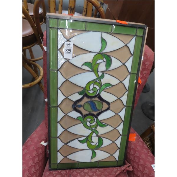 2-Leaded Glass Panel - 2 X $