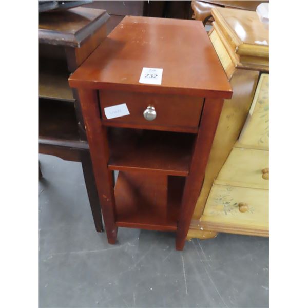 Cherry Small Side Table w/Drawer