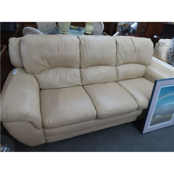 Tan Leather Sofa