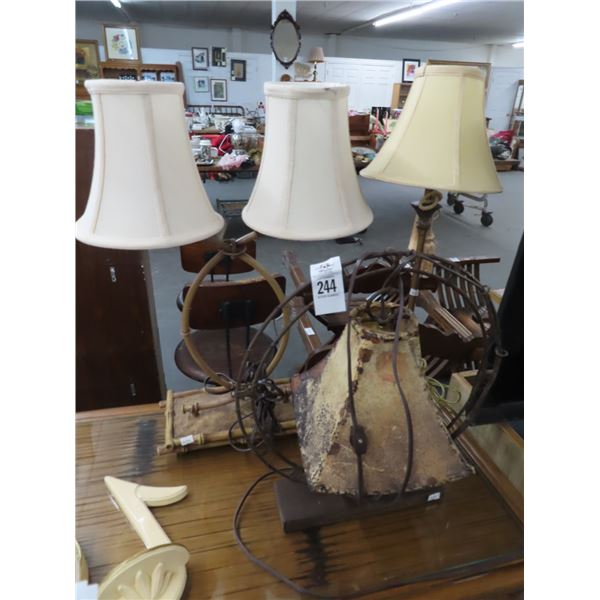 Bamboo/Rustic Decorator Lamps - 3