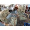 Image 2 : Rattan Glasstop Table w/4 Chairs & Stand