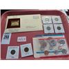 Image 1 : Proof Sets, Wheat Penny, Seated Liberty Dime, V-Nickels, Gold Stamp Replica