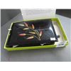 Image 1 : Floral Black Lidded Bin w/Asst. Buttons