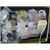 Image 2 : Floral Black Lidded Bin w/Asst. Buttons