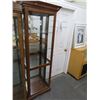 Image 1 : Oak Slim 3-Panel Curio