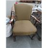 Image 1 : Mahogany Trim Ball In Claw Padded Armchair