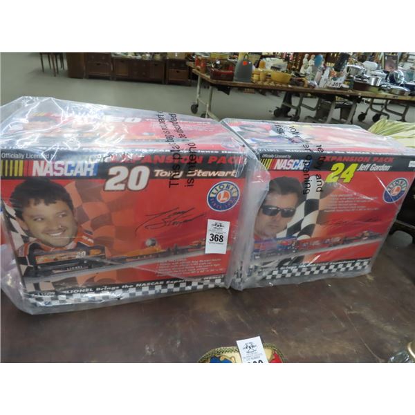 2-Tony Stewart/Jeff Gordon Lionel Train Expansion Pack - 2 X $