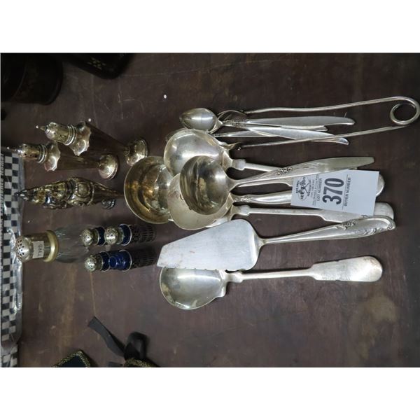 Silverplated Flatware & Shakers