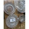 Image 2 : Pressed Glass, Amber Glass, Blue Trim China
