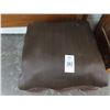 Image 2 : Mahogany Carved Padded Rolling Foot Stool