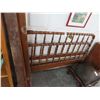 Image 1 : Oak Spin Carved Twin Bed