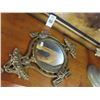Image 3 : Brass Sphere & Cast Figural Accent Mirror