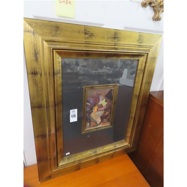 Framed Art of Woman - 28" x 32"