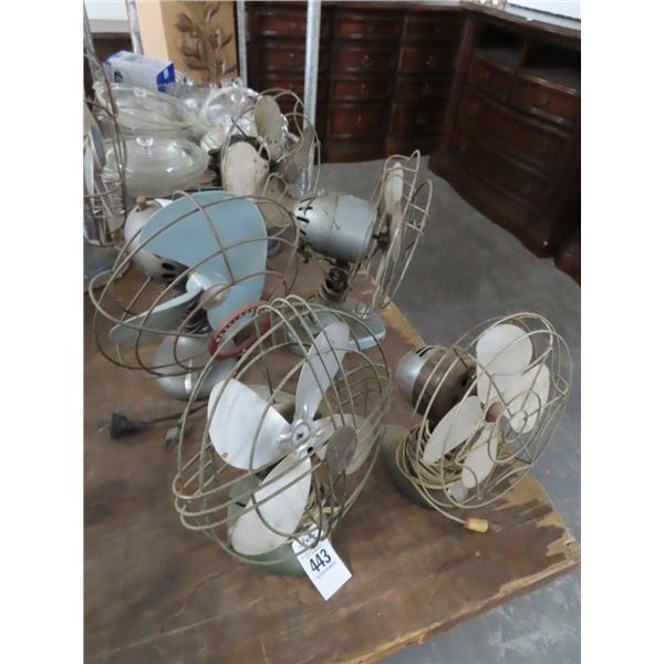 5-Vintage Small Fans - 5 X $