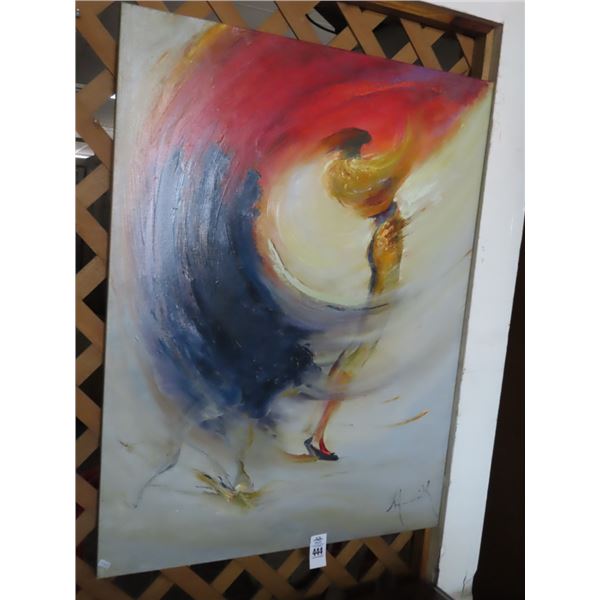 Unframed Oil On Canvas "Matador" Artist Signed - Armek Malekian - 30" x 40"