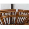 Image 2 : Oak Queen Headboard & 2 Nightstands