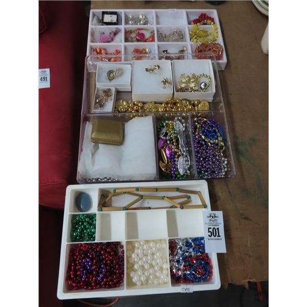 Flats w/Beads & Fashion Jewelry