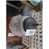 Image 2 : Small Cast Lamp w/Etched Shade