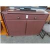 Image 1 : Painted Oak Rolling Cabinet