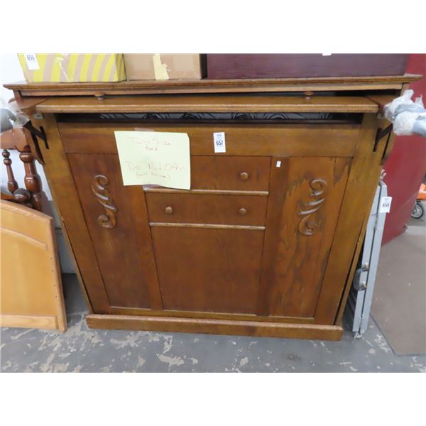 Old Tiger Oak Murphy Bed