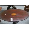 Image 2 : Mahogany Claw Foot Oval Flip Top Table